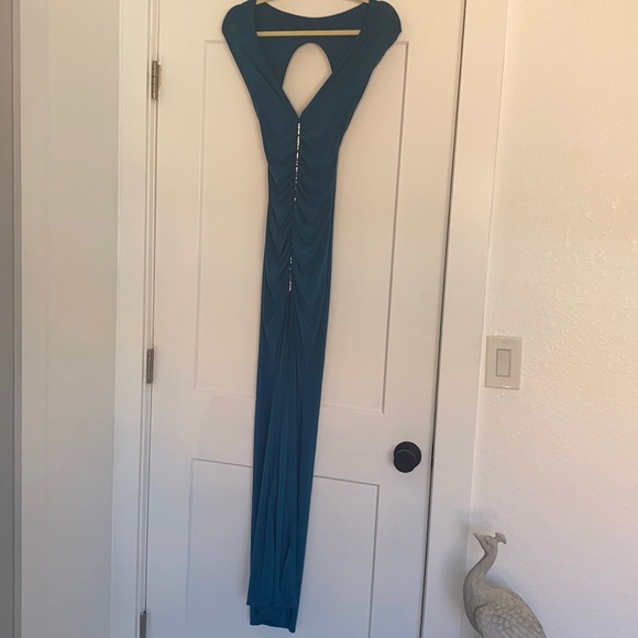 Luxury Crystal Embellished Long Mermaid Dress - Picture 3 of 8